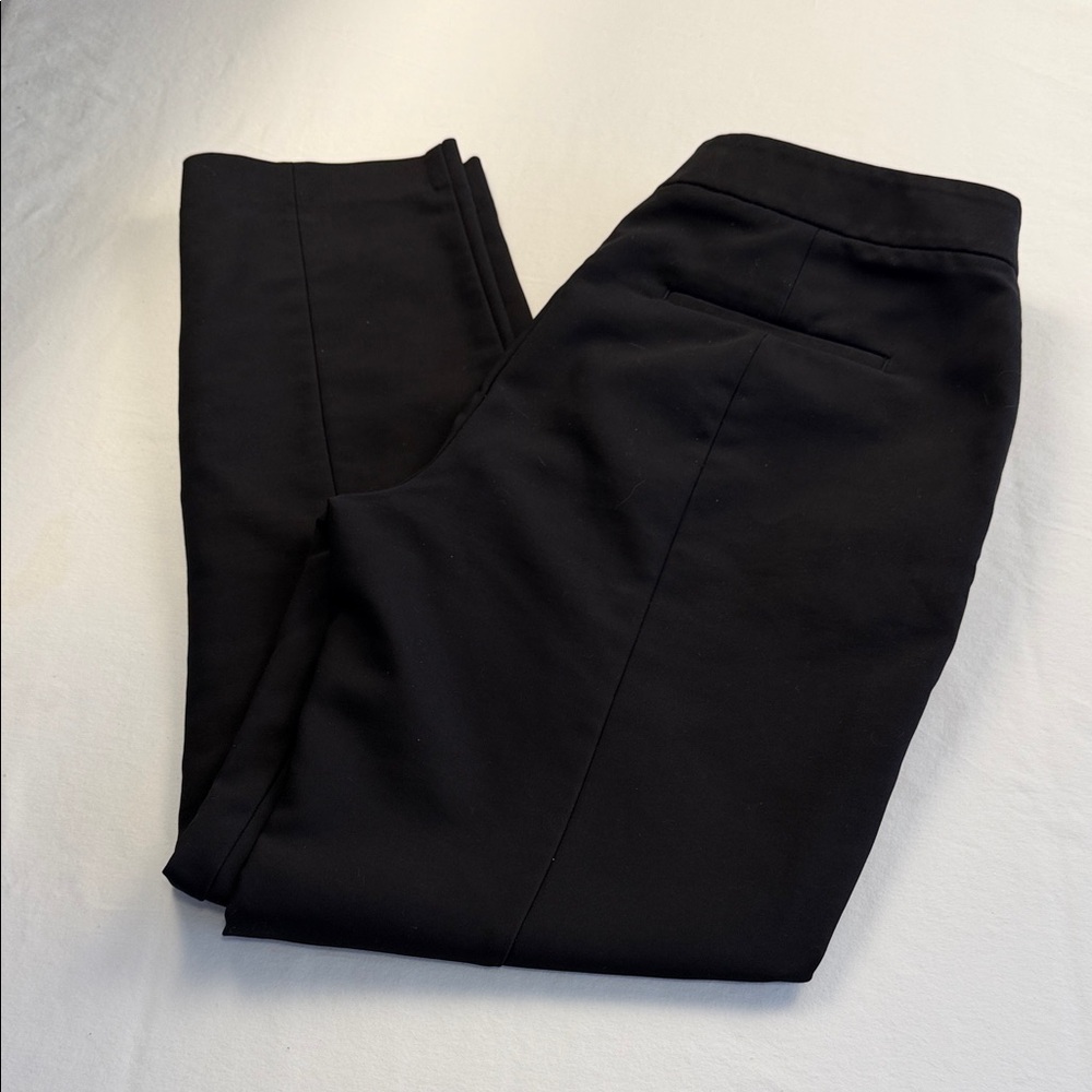 Express Classic Columnist Black Straight Leg Trousers